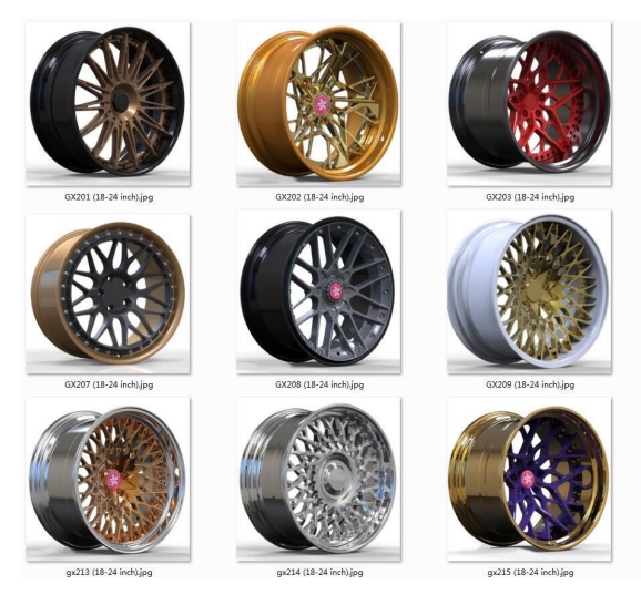 2 piece styles forged wheel