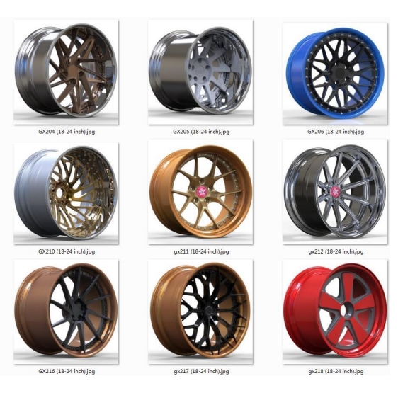 2 piece styles forged wheel