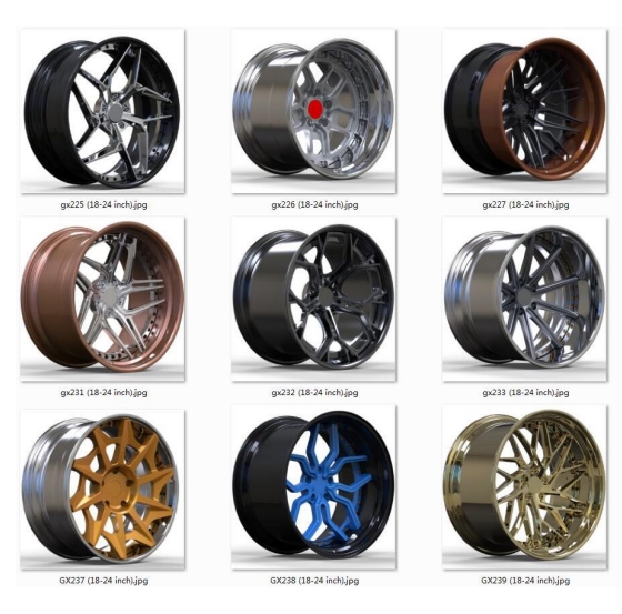 2 piece styles forged wheel