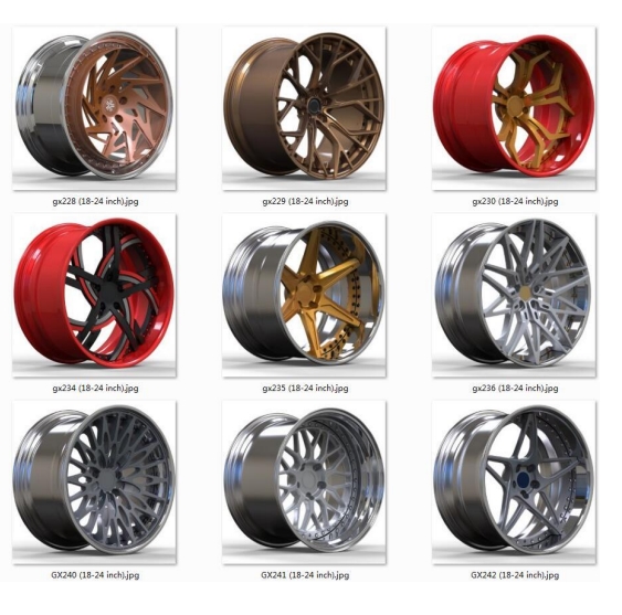 2 piece styles forged wheel 21inch